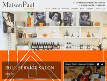Tablet Screenshot of maisonpaulcoiffure.com